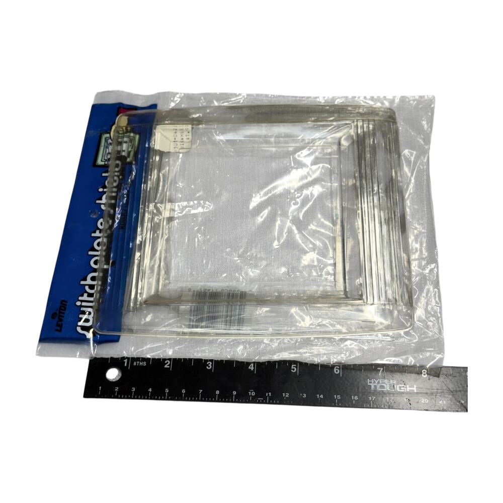 Leviton Switch Plate Shield Lot 8 Pc Clear Acrylic Toggle Cover - Picture 7 of 9